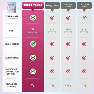 Zooone Super Yerba | Yerba Mate Instant Drink Powder |  RASPBERRY LEMONADE Flavor | 30 Servings