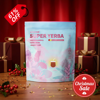 Zooone Super Yerba | Yerba Mate en polvo para bebida instantánea | Sabor a limonada de frambuesa | 30 porciones 